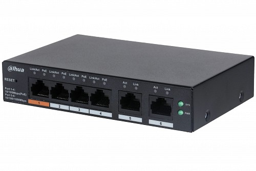 Dahua PoE Cloud Gigabit Switch 4port +2UP 60W CS4006-4GT-60