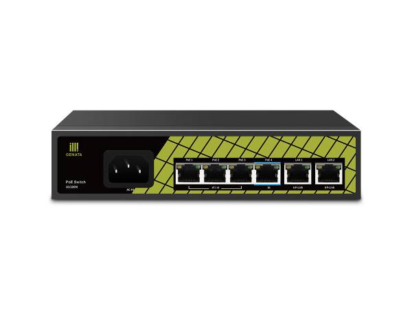 4 Port POE Switch + 2 Up-Link
