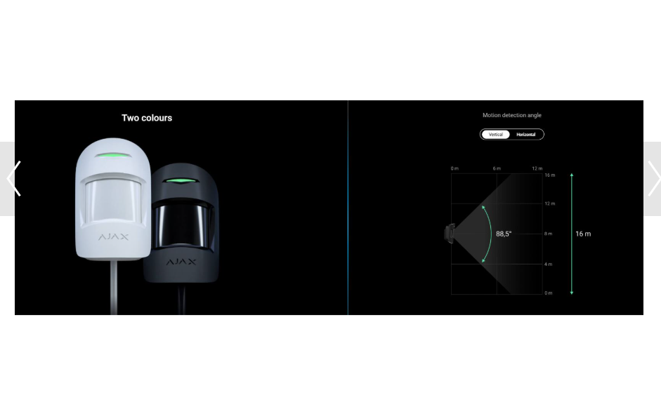 AJAX FIBRA PIR MotionProtect White (Requires License) - Image 4